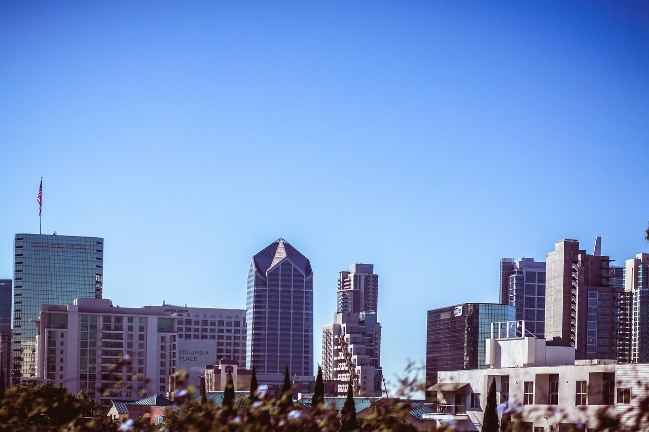City Heights street and buildings in San Diego